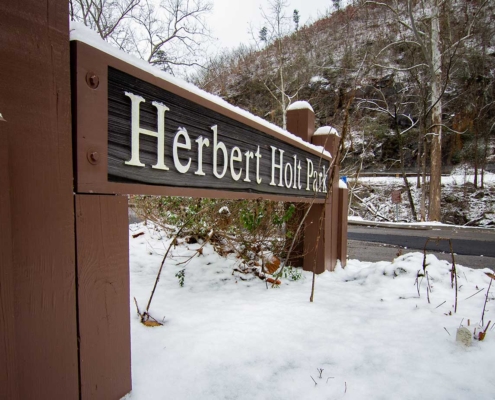 Herbert Holt Park in Gatlinburg, Tennessee.